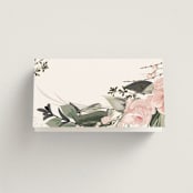 "Ivory Ring" - Place Cards in Blush by Susan Moyal - Folded Back of Card