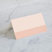"Classical" - Place Cards in Blush by Michelle Taylor - Blank front