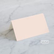 "Classical" - Place Cards in Blush by Michelle Taylor - Folded Back of Card