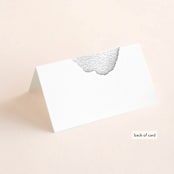 "Moxie" - Place Cards in Ink by Design Lotus - Folded Back of Card