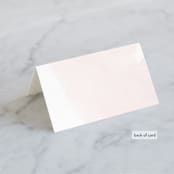 "Softly Layered" - Place Cards in Blush by Everett Paper Goods - Folded Back of Card
