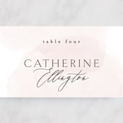 "Softly Layered" - Place Cards in Blush by Everett Paper Goods - Detail