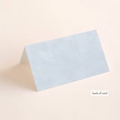 "Botanical Seal" - Place Cards in Pastel by Kristen Smith - Folded Back of Card
