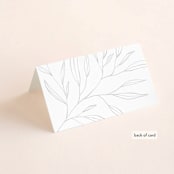 "Marlowe" - Place Cards in Classy White by Kelly Schmidt - Folded Back of Card