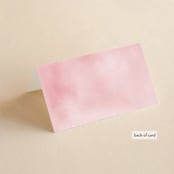 "Florista Modernista" - Place Cards in Azalea by Petra Kern - Folded Back of Card