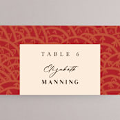 "Mizu Pattern" - Place Cards in Ruby by Kanika Mathur - Detail