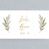 "Summer Love" - Place Cards in Sunflower by Wildfield Paper Co - Detail
