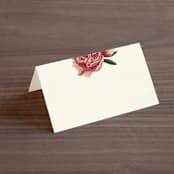 "Vintage Garden Invite" - Place Cards in Vintage Beige by Alisa Wismer - Blank front
