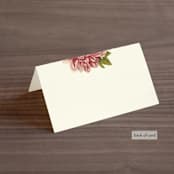 "Vintage Garden Invite" - Place Cards in Vintage Beige by Alisa Wismer - Folded Back of Card