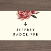 "Vintage Garden Invite" - Place Cards in Vintage Beige by Alisa Wismer - Detail