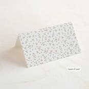 "Sketched Flora" - Place Cards in Cream by Paper Raven Co. - Folded Back of Card