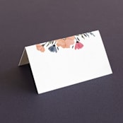 "Romantic Watercolor Flora" - Place Cards in Dhalia by Petra Kern - Blank front
