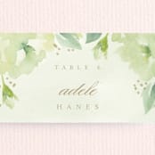 "Southern Garden" - Place Cards in Moss by Lori Wemple - Detail