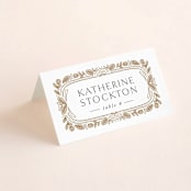 "charmed" - Place Cards in Honey by Jen Owens - Folded with Free Guest Printing
