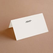 "Surround" - Place Cards in Ivory by Brianne Larsen - Blank front