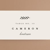 "Surround" - Place Cards in Ivory by Brianne Larsen - Detail