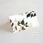 "A Garden Wedding" - Place Cards in Magnolia by Chris Griffith - Folded Back of Card