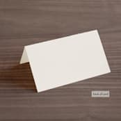 "Delicate Names" - Place Cards in Buttercream by Jessica Williams - Folded Back of Card