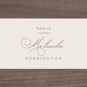 "Delicate Names" - Place Cards in Buttercream by Jessica Williams - Detail
