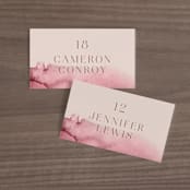 "Love Garden" - Place Cards in Potpourri by Petra Kern - Front with Free Guest Printing