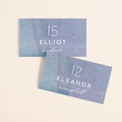 "Alchemy" - Place Cards in Deep Sea by Olivia Raufman - Front with Free Guest Printing