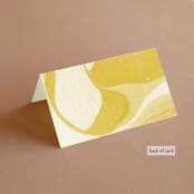 "Brooklynite" - Place Cards in Bisque by Annie Clark - Folded Back of Card