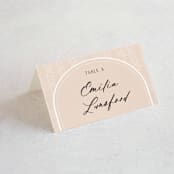 "Bohemian Pampas" - Place Cards in Sand by Kaydi Bishop - Folded with Free Guest Printing