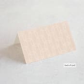 "Bohemian Pampas" - Place Cards in Sand by Kaydi Bishop - Folded Back of Card