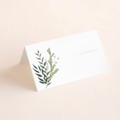 "Collection" - Place Cards in Blanco by Kaydi Bishop - Blank front