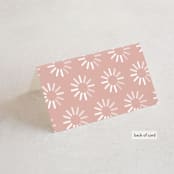 "Party Accordingly" - Place Cards in Blush by Hudson meet Rose - Folded Back of Card