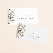 "Wedding Fields" - Place Cards in Fern by Chris Griffith - Front with Free Guest Printing