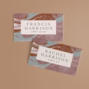 "Jasper" - Place Cards in Sandstone by Everett Paper Goods - Front with Free Guest Printing