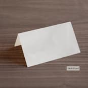 "Abundant Wreath" - Place Cards in Fog by Pixel and Hank - Folded Back of Card