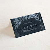 "Wonderful Tonight" - Place Cards in Neptune by Creo Study - Folded with Free Guest Printing