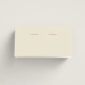 "Floral Type Arch" - Place Cards in Cream by Baumbirdy - Blank front