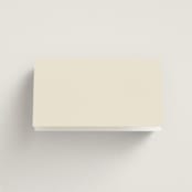 "Floral Type Arch" - Place Cards in Cream by Baumbirdy - Folded Back of Card