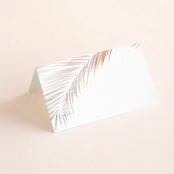 "Painted Leaves" - Place Cards in Coconut by Owl and Toad - Blank front
