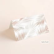 "Painted Leaves" - Place Cards in Coconut by Owl and Toad - Folded Back of Card