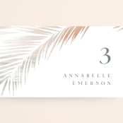 "Painted Leaves" - Place Cards in Coconut by Owl and Toad - Detail