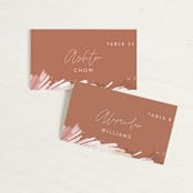 "lush romance" - Place Cards in Palm by Robin Ott - Front with Free Guest Printing