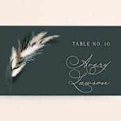 "Arched Pampas" - Place Cards in Basil by Kaydi Bishop - Detail