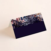 "Floral Cascade" - Place Cards in Navy by Phrosné Barwood - Blank front