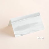 "chloe " - Place Cards in Silk by Kelly Schmidt - Folded Back of Card