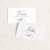 "Ridgeline" - Place Cards in Ivory by Eric Clegg - Front with Free Guest Printing