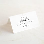 "Ridgeline" - Place Cards in Ivory by Eric Clegg - Folded with Free Guest Printing