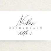 "Ridgeline" - Place Cards in Ivory by Eric Clegg - Detail