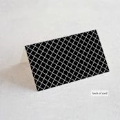 "Kindly Join Us" - Place Cards in Pearl by Laura Hamm - Folded Back of Card