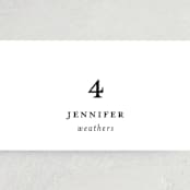 "Kindly Join Us" - Place Cards in Pearl by Laura Hamm - Detail