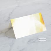 "Upper Block" - Place Cards in Daisy by Lea Velasquez - Folded Back of Card