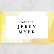 "Upper Block" - Place Cards in Daisy by Lea Velasquez - Detail